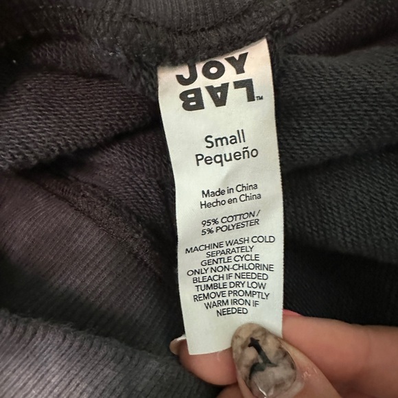 Joylab - reversible French terry pullover - black tie dye - Picture 3 of 8